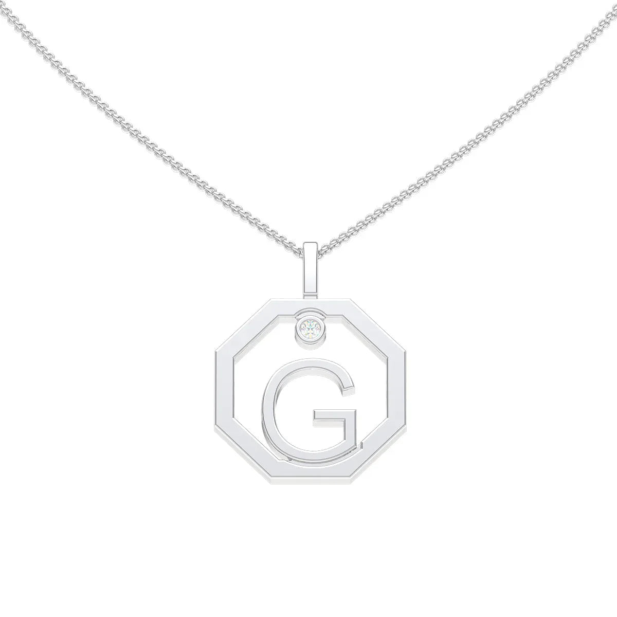 Initial pendant G - Lizunova Fine Jewels