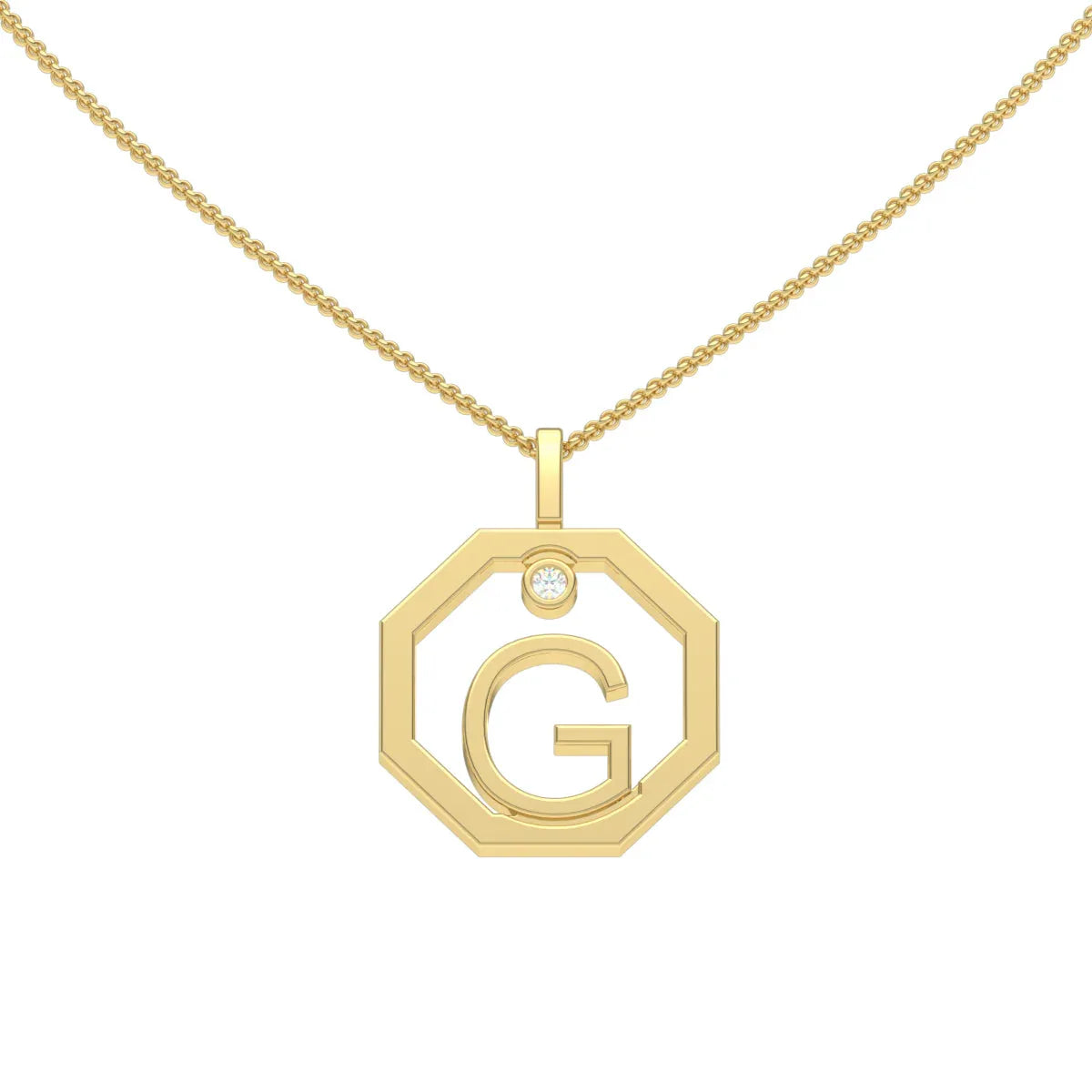 Initial pendant G - Lizunova Fine Jewels