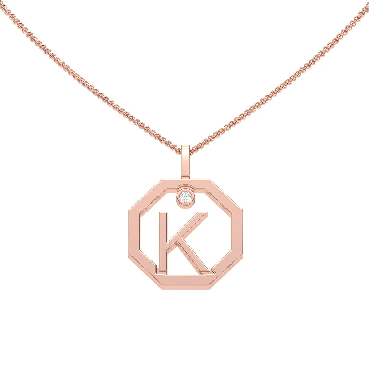 Initial pendant K - Lizunova Fine Jewels