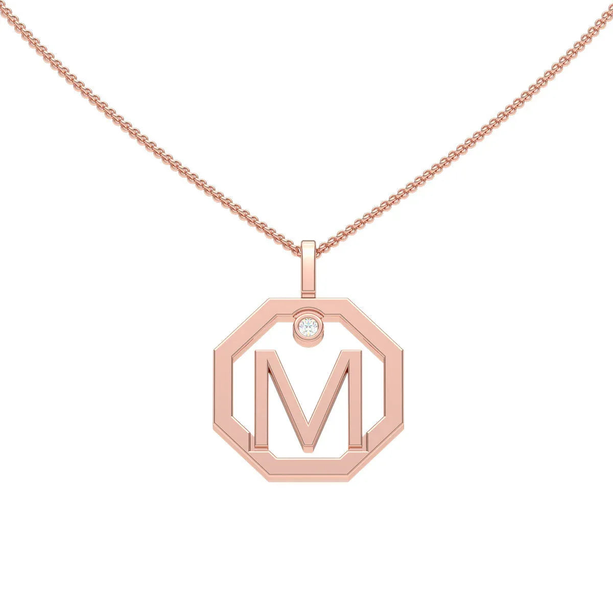 Initial pendant M - Lizunova Fine Jewels