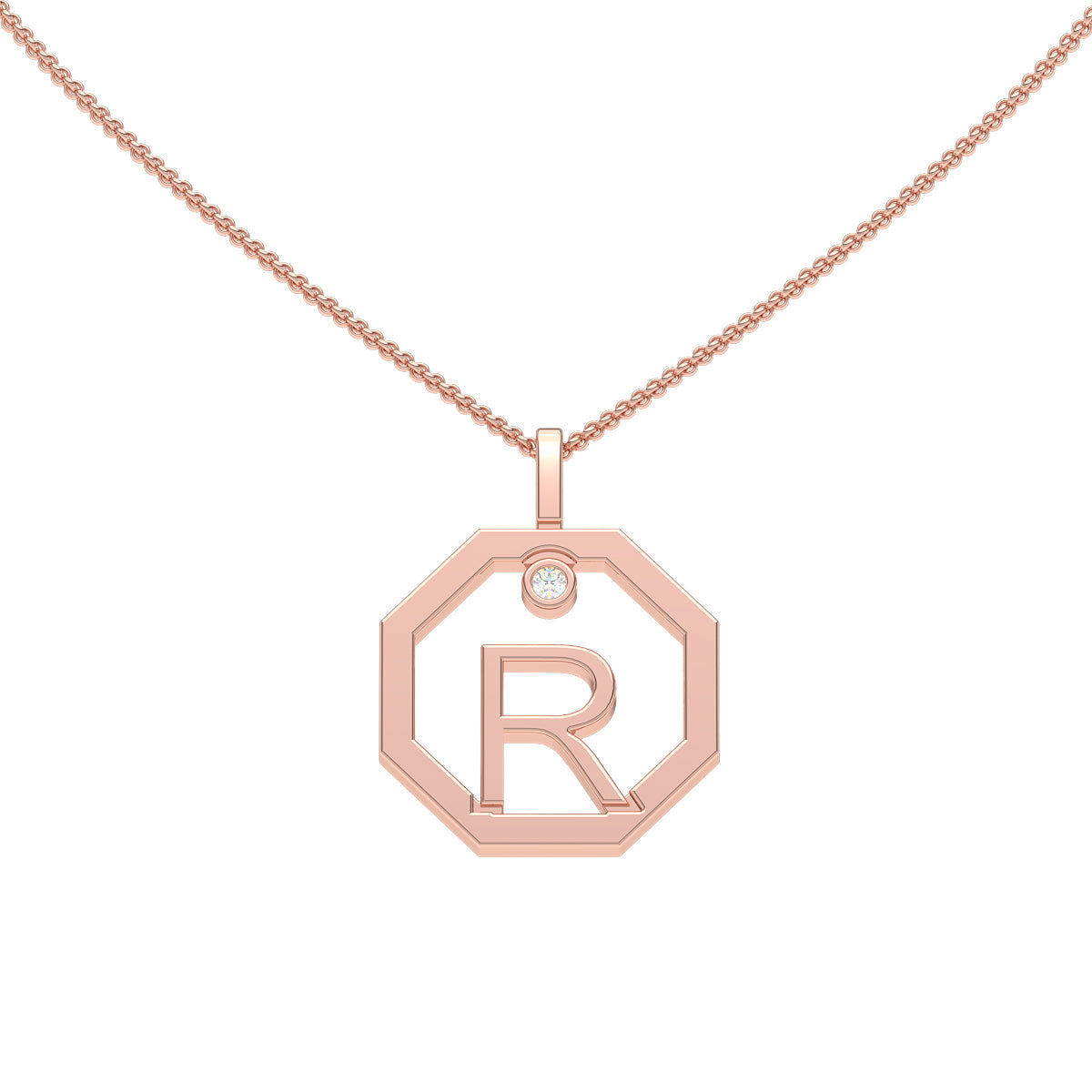 Personalised-Initial-R-diamond-rose-gold-pendant-Lizunova-Fine-Jewels-Sydney-NSW-Australia
