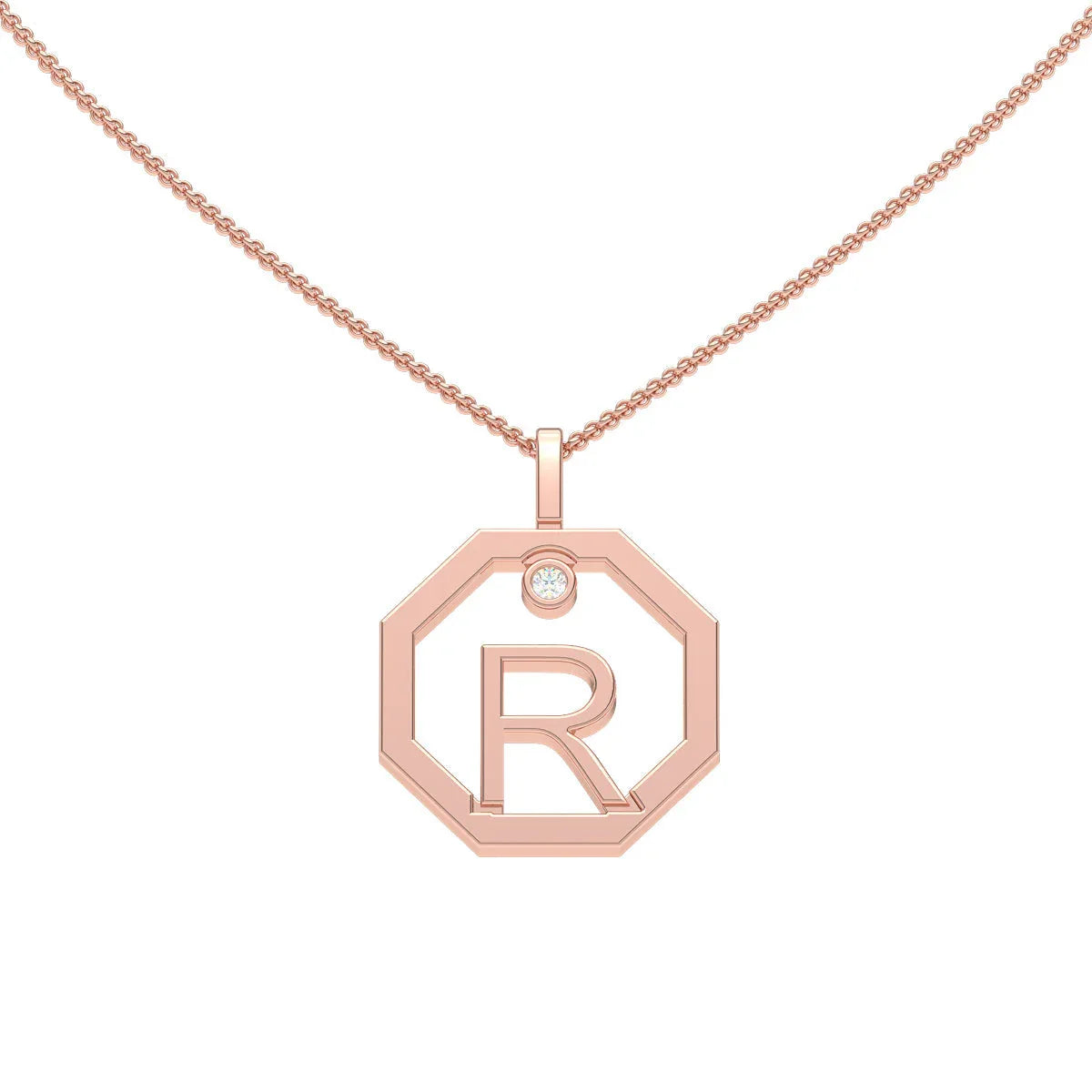 Initial pendant R - Lizunova Fine Jewels