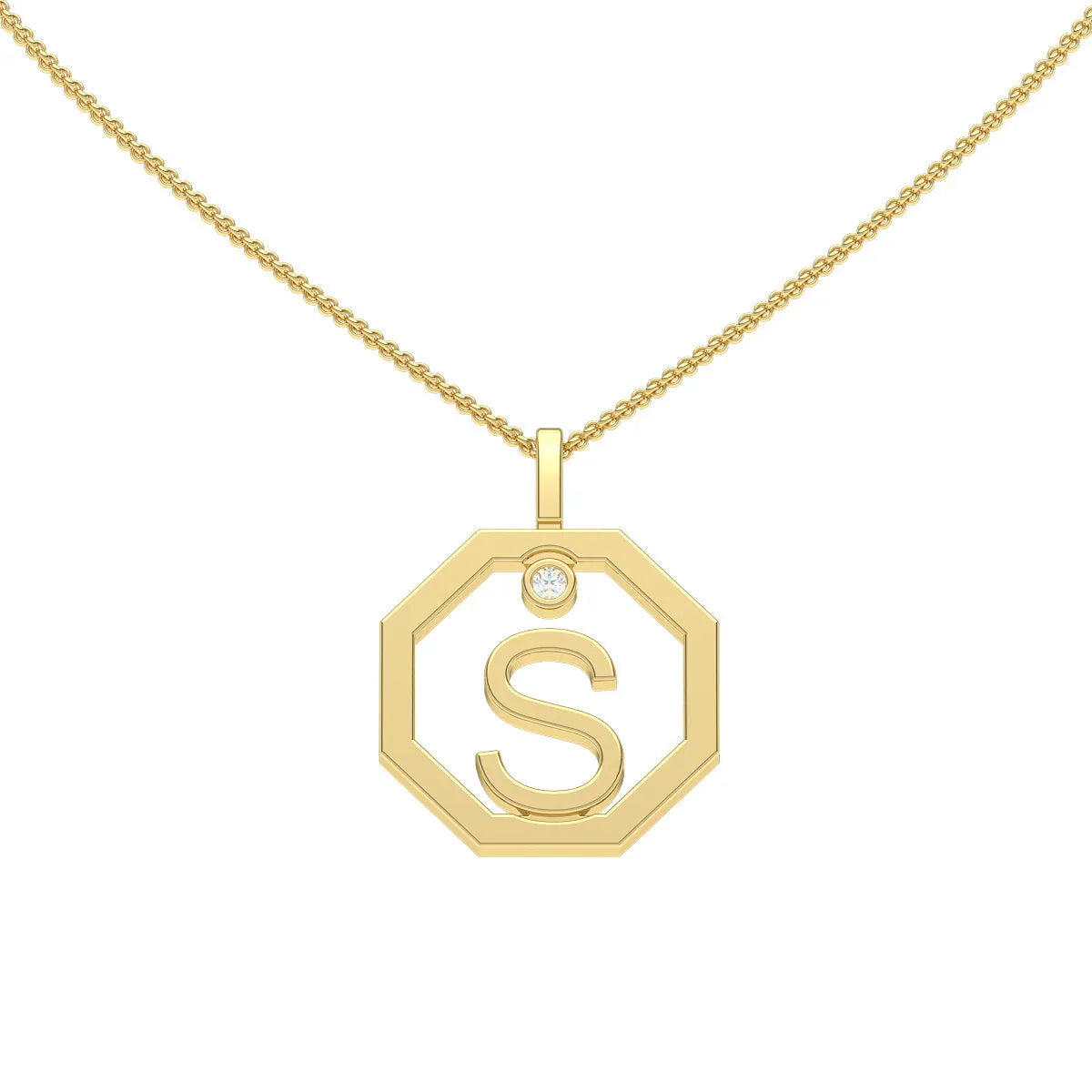 Initial pendant S - Lizunova Fine Jewels