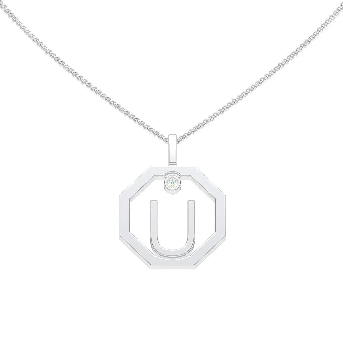 Initial pendant U - Lizunova Fine Jewels