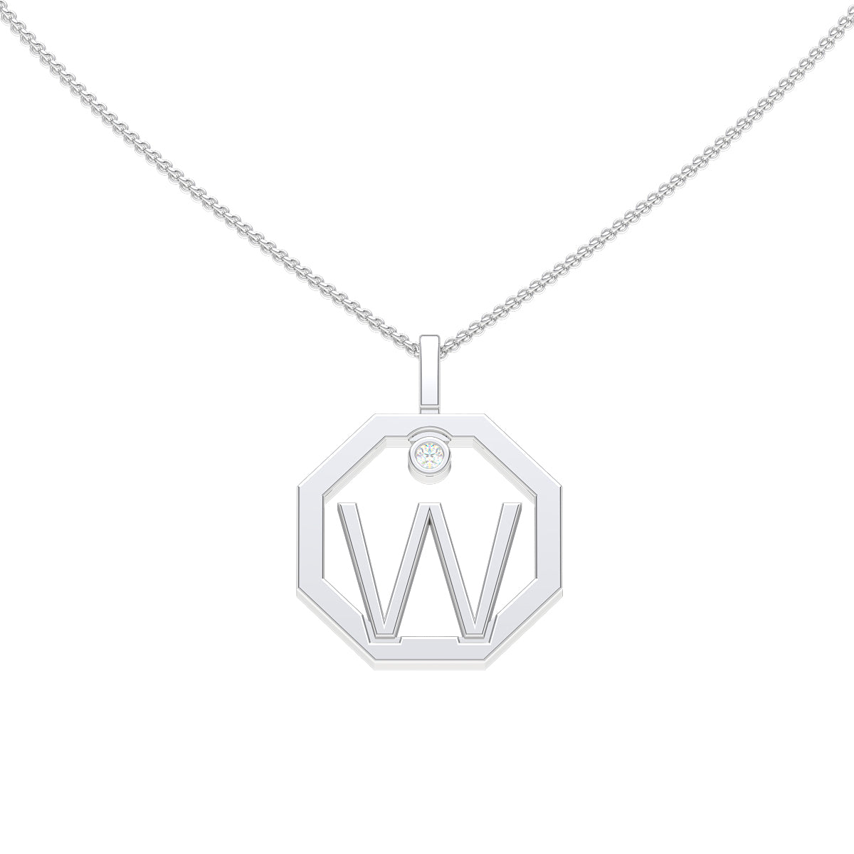 Personalised-Initial-W-diamond-white-gold-pendant-Lizunova-Fine-Jewels-Sydney-NSW-Australia