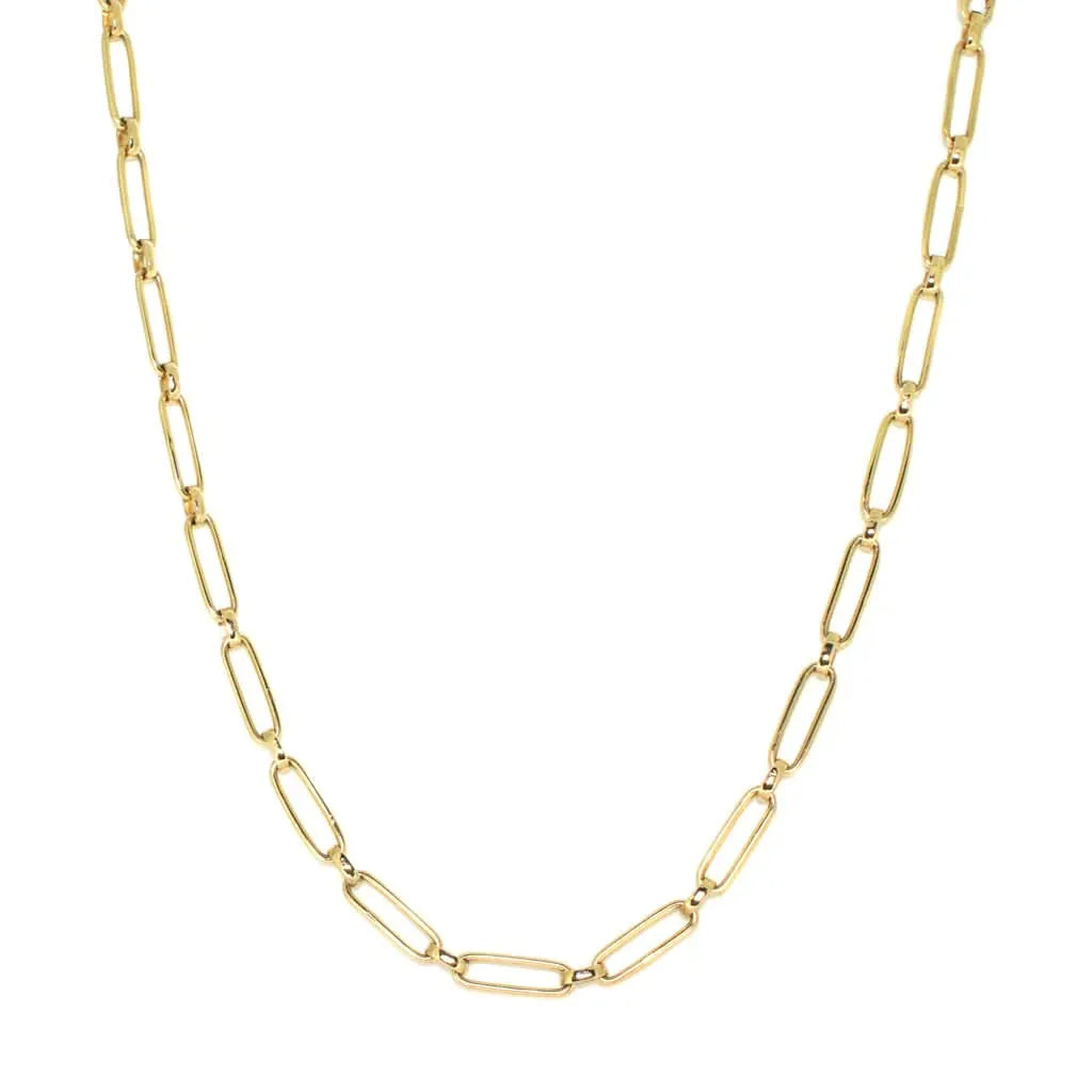 Pippa | Paperclip gold chain necklace - Lizunova Fine Jewels
