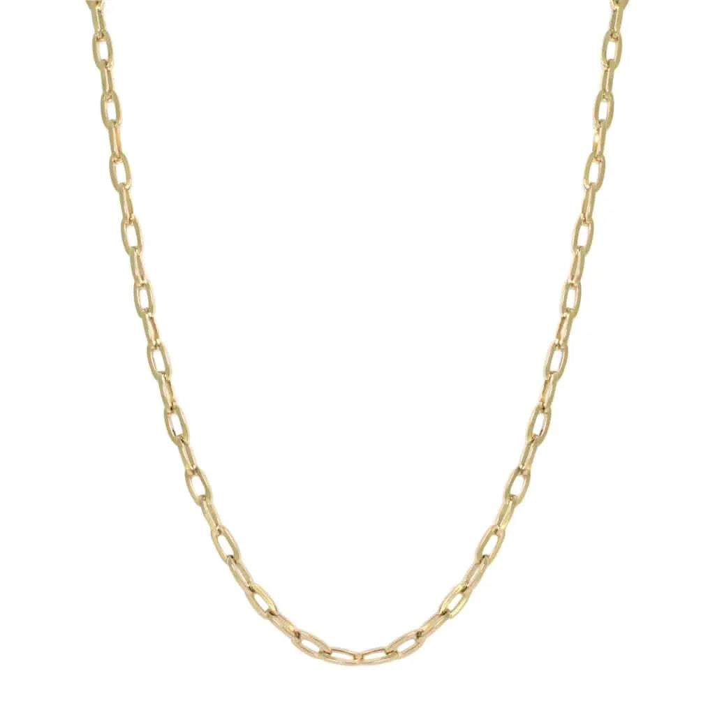 Polly | Paperclip link gold chain necklace - Lizunova Fine Jewels
