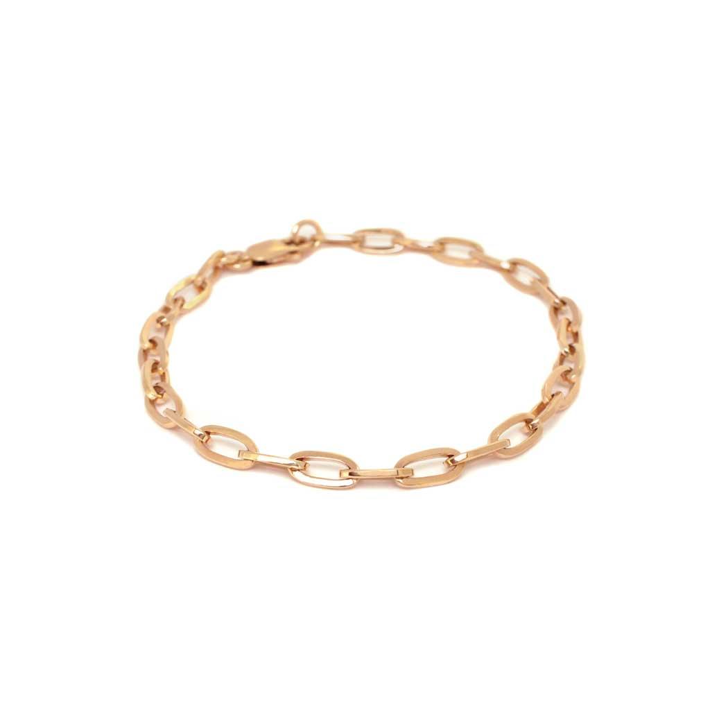Polly | Gold paperclip chain bracelet - Lizunova Fine Jewels