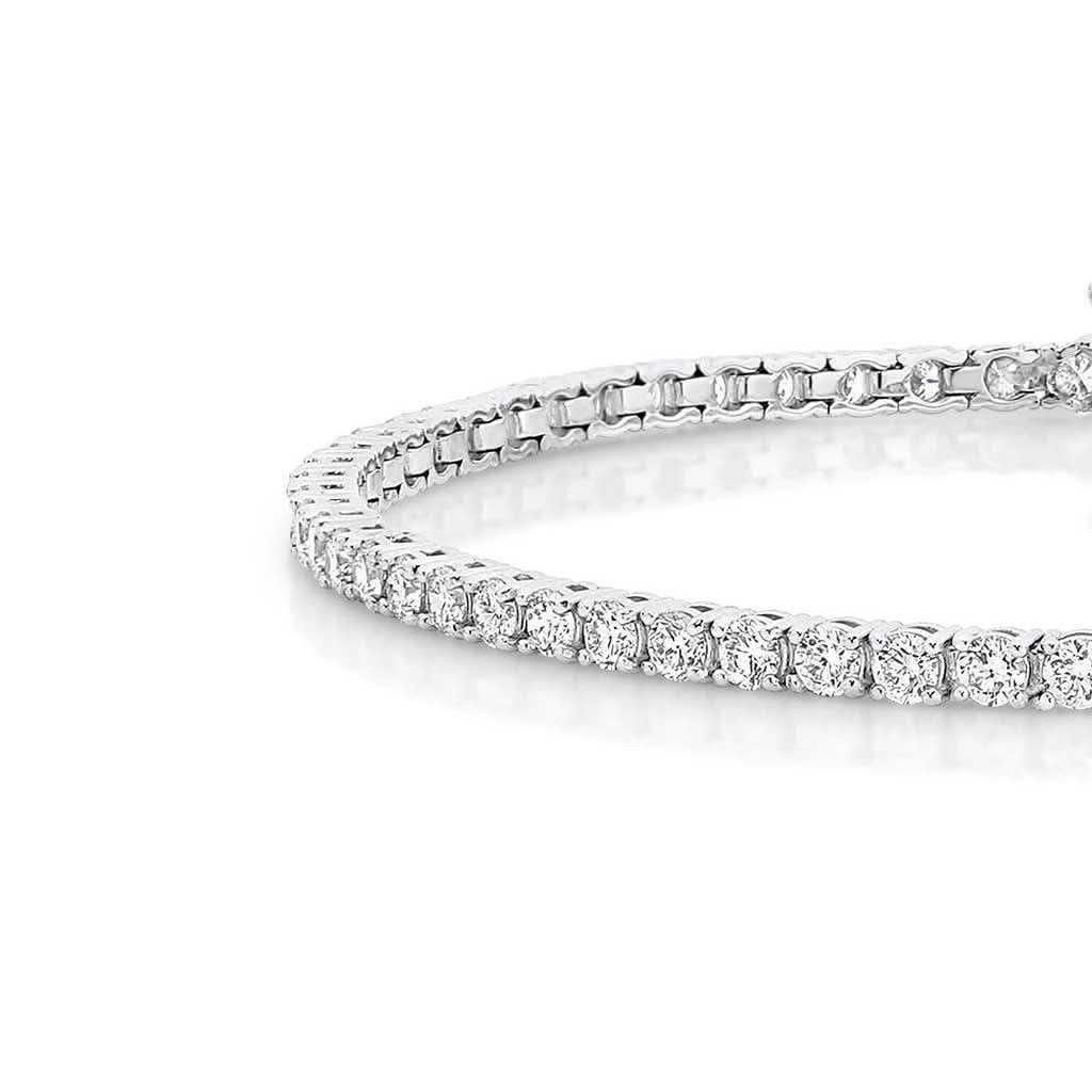 Stella | Natural round diamond tennis bracelet - Lizunova Fine Jewels