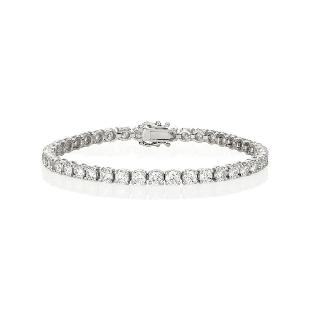 Stella | Natural round diamond tennis bracelet - Lizunova Fine Jewels