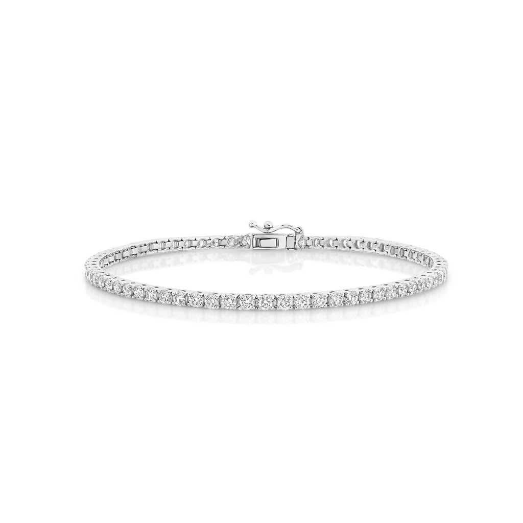 Stella | Natural round diamond tennis bracelet - Lizunova Fine Jewels