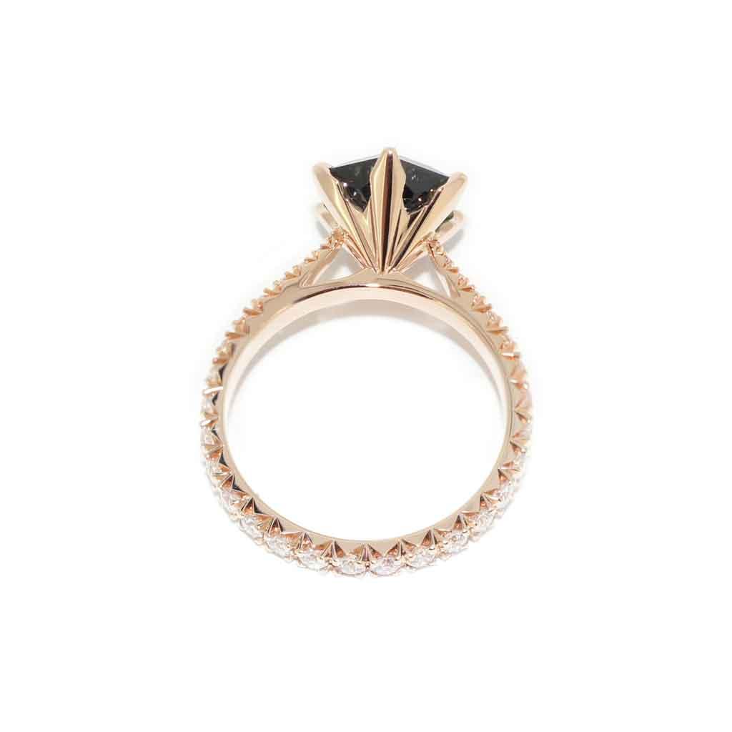 Thistle | Sapphire and diamond engagement ring - Lizunova Fine Jewels