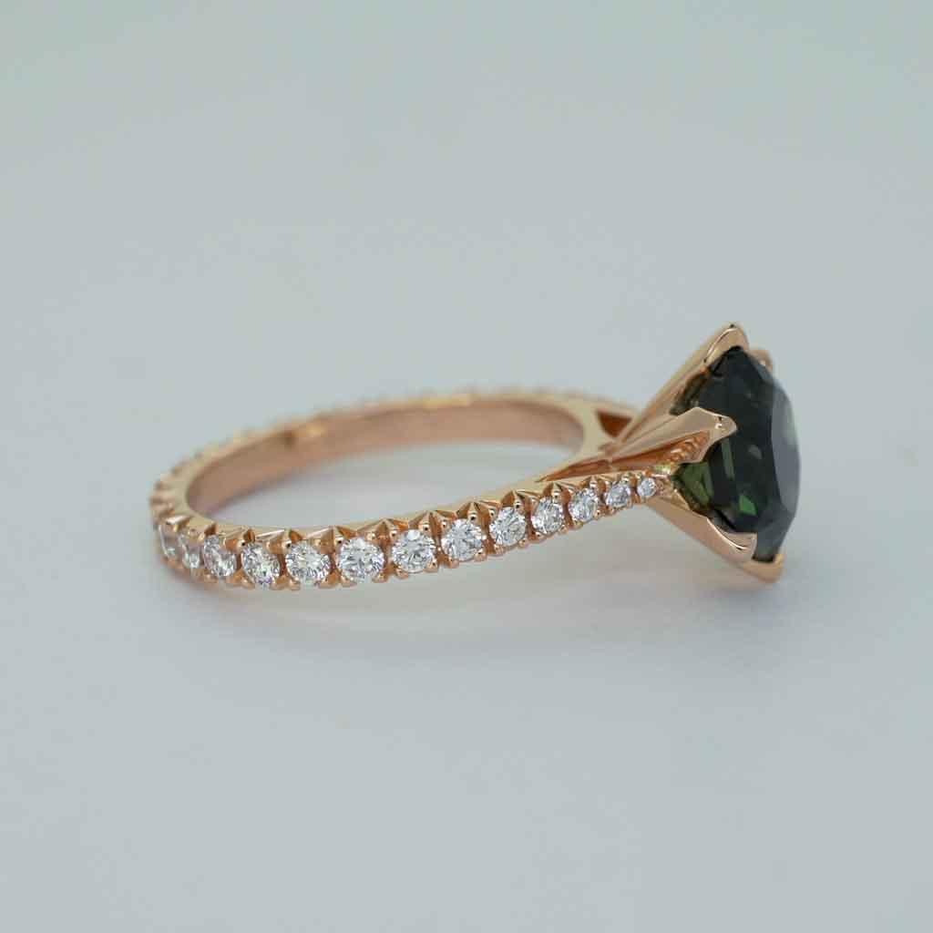 Thistle | Sapphire and diamond engagement ring - Lizunova Fine Jewels