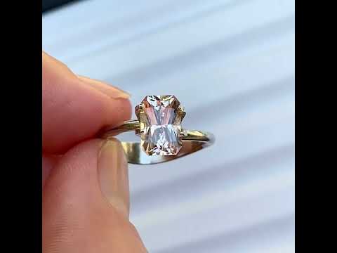 2.02ct radiant cut light pink sapphire, Sydney jeweller Lizunova Fine Jewels