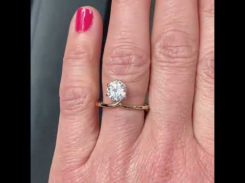 Infinity, lab grown diamond engagement ring, Sydney jeweller Lizunova Fine Jewels