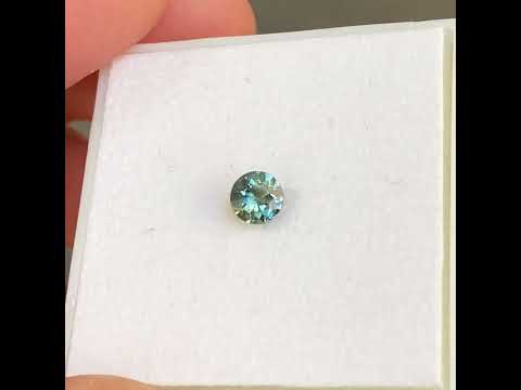 0.53ct round Australian parti sapphire, Sydney jeweller Lizunova Fine Jewels, Australia