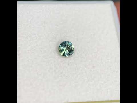 0.53ct round Australian parti sapphire for bespoke engagement ring