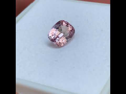 2.03ct cushion cut Padparadscha sapphire, Sydney jeweller Lizunova Fine Jewels