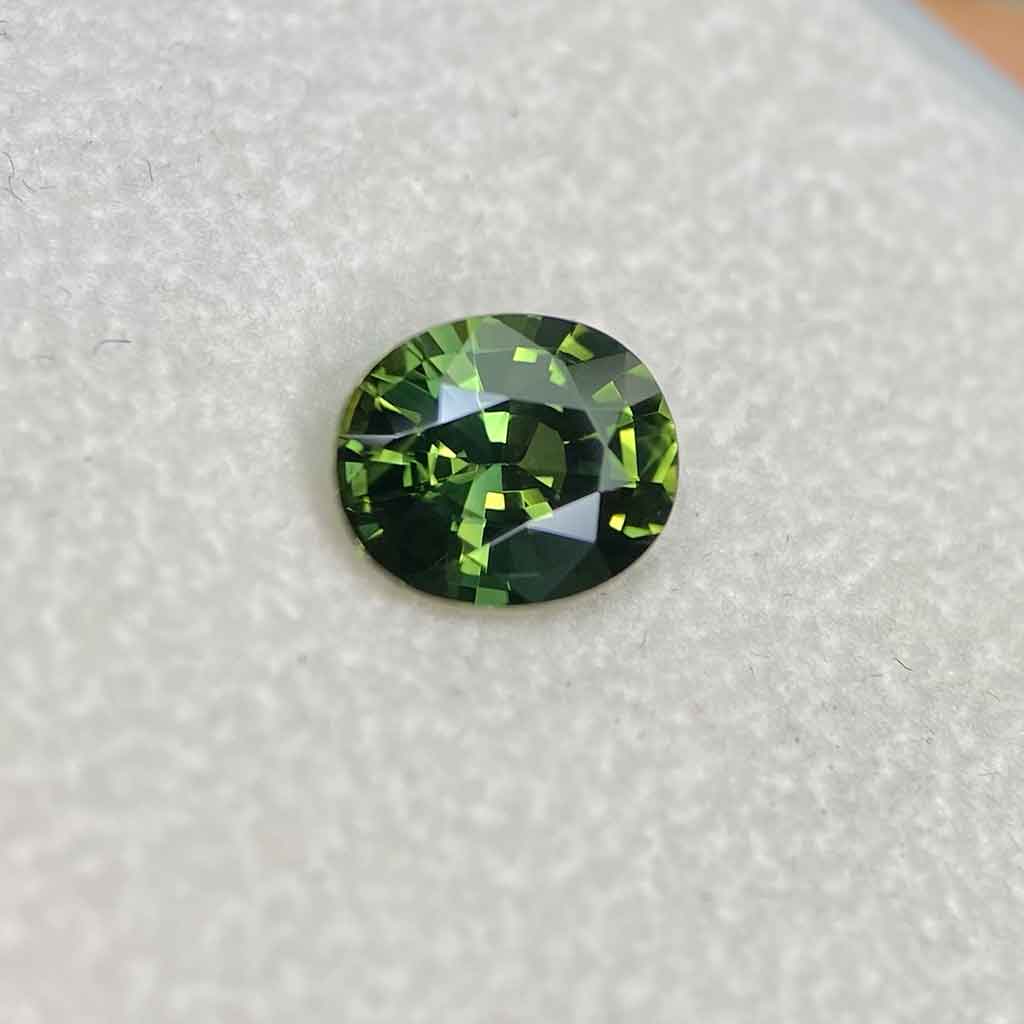 1.44ct oval Australian green sapphire