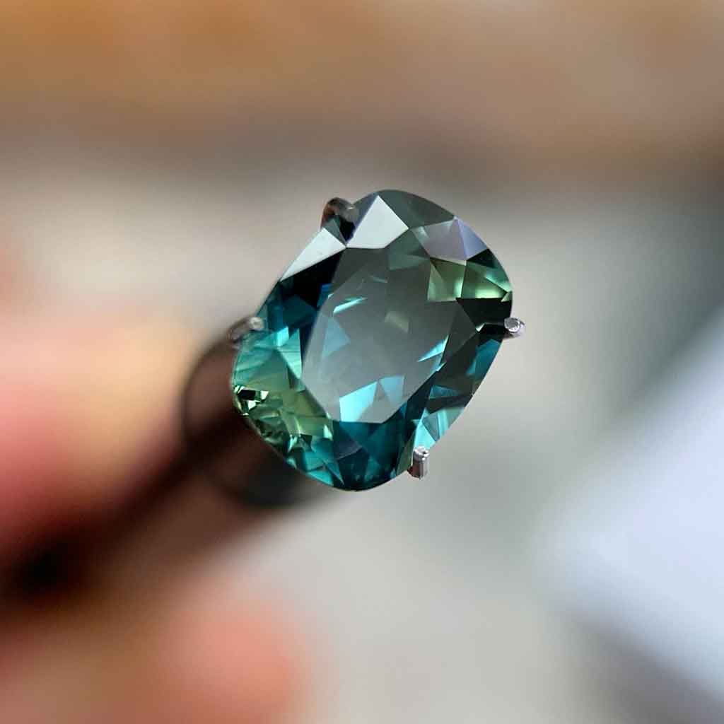 1.9ct-cushion-Australian-teal-sapphire Lizunova-Fine-Jewels-Sydney-NSW-Australia