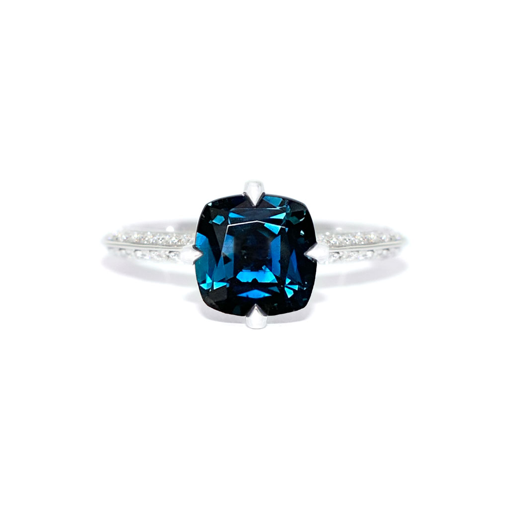 Ballets-Russes-cushion-teal-sapphire-diamond-engagement-ring-Sydney-jeweller-Lizunova-Fine-Jewels-SKU00050-1