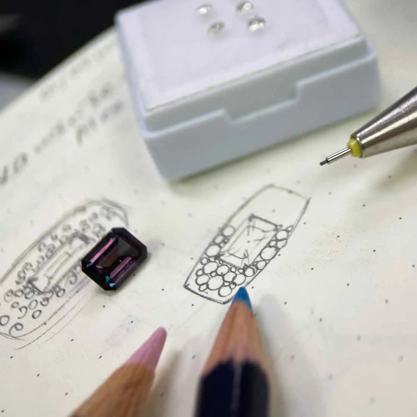 Bespoke jewellery design at Sydney jeweller Lizunova, Australia