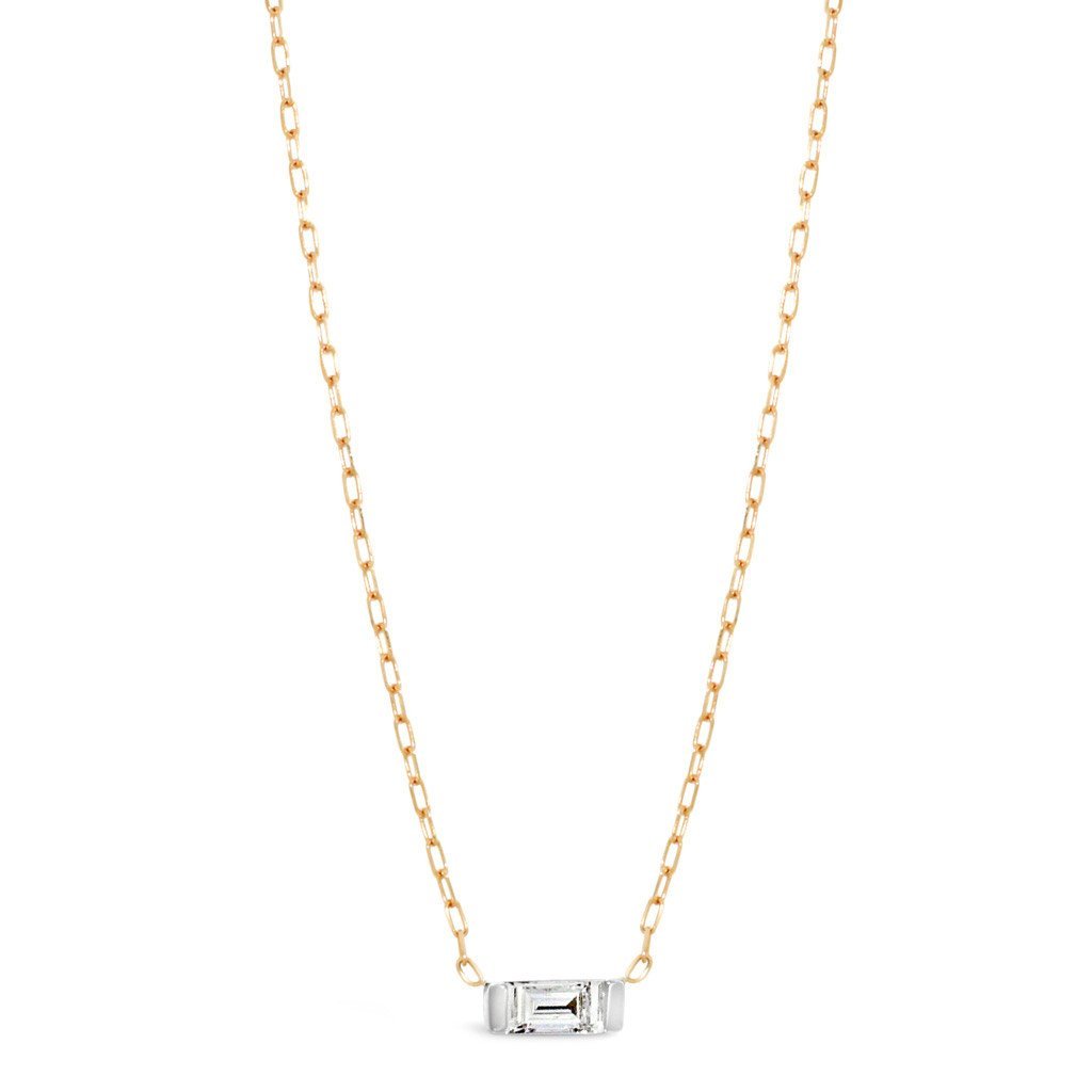 Lali-baguette-diamond-Necklace-rose-gold-white-gold-Lizunova-Fine-Jewels-Sydney-jeweller-NSW-Australia