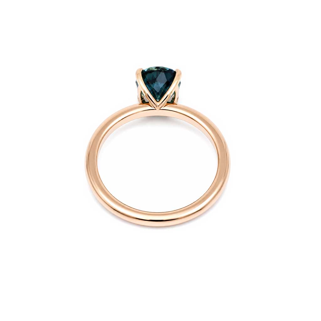 Lucia | Oval Australian parti sapphire engagement ring - Lizunova Fine Jewels