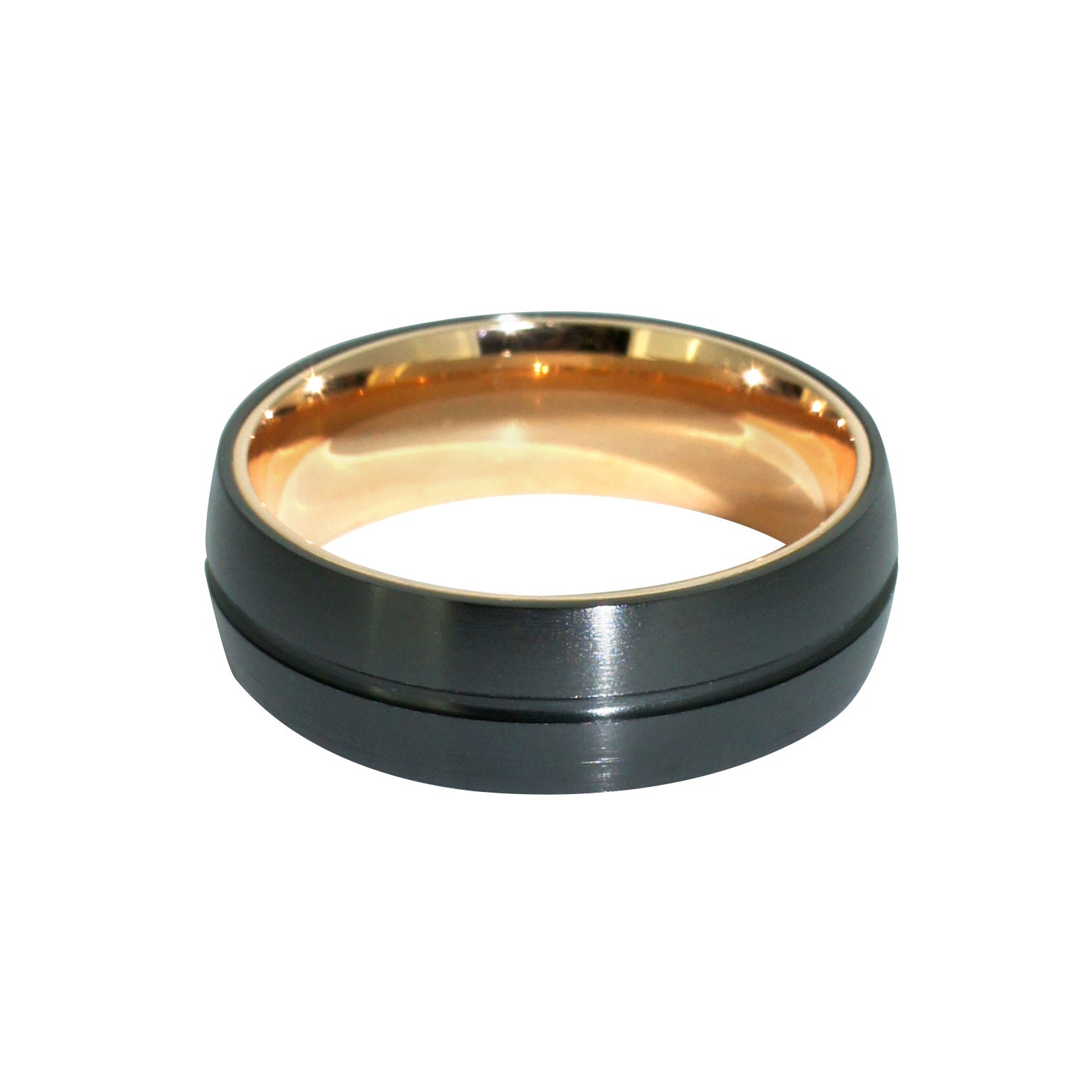 Mens-Black-Zirconium-Rose Gold-Lizunova-Fine-Jewels-Sydney-jeweller-NSW-Australia