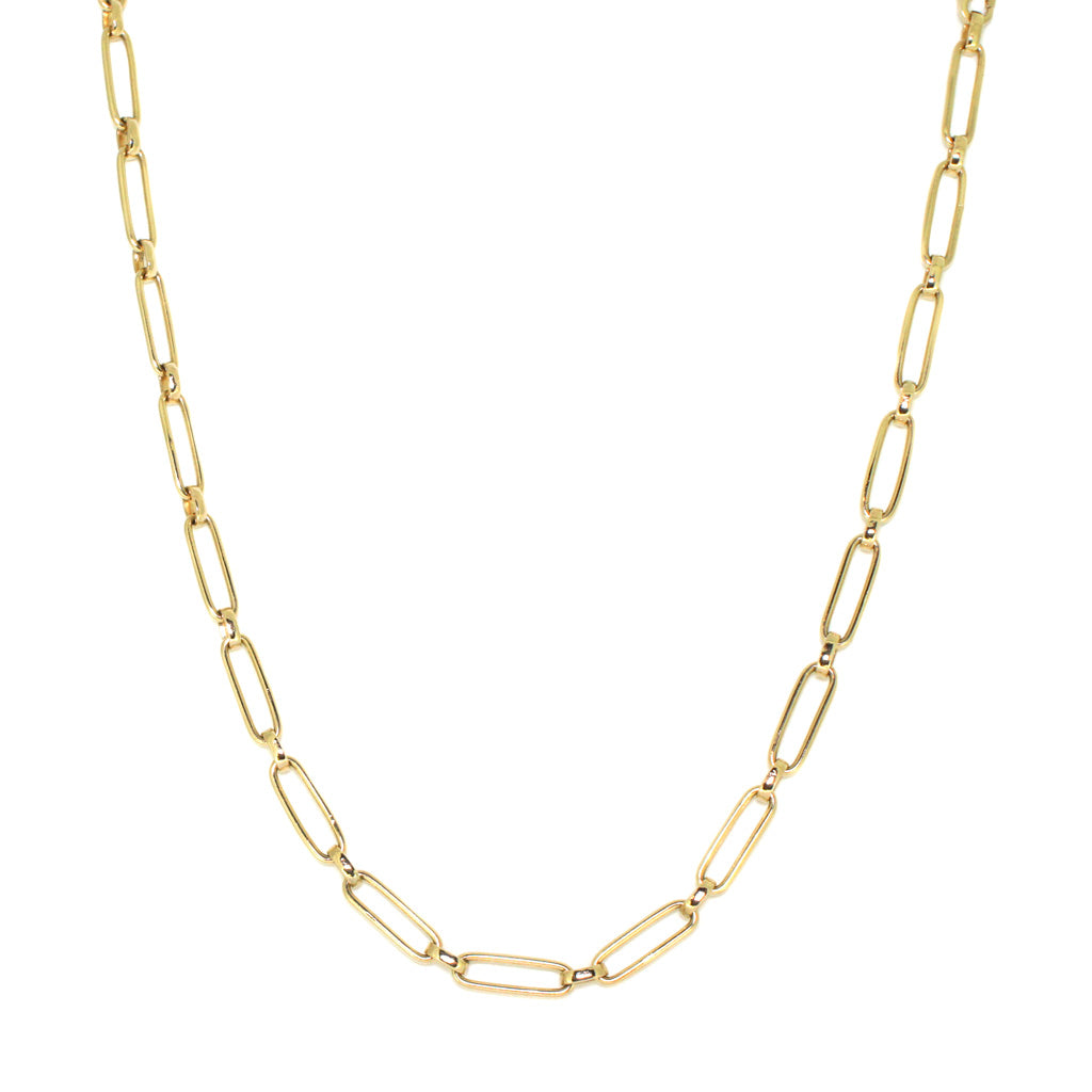 Pippa-paperclip-gold-chain-necklace-Lizunova-Fine-Jewels-jeweller-Sydney-NSW-Australia