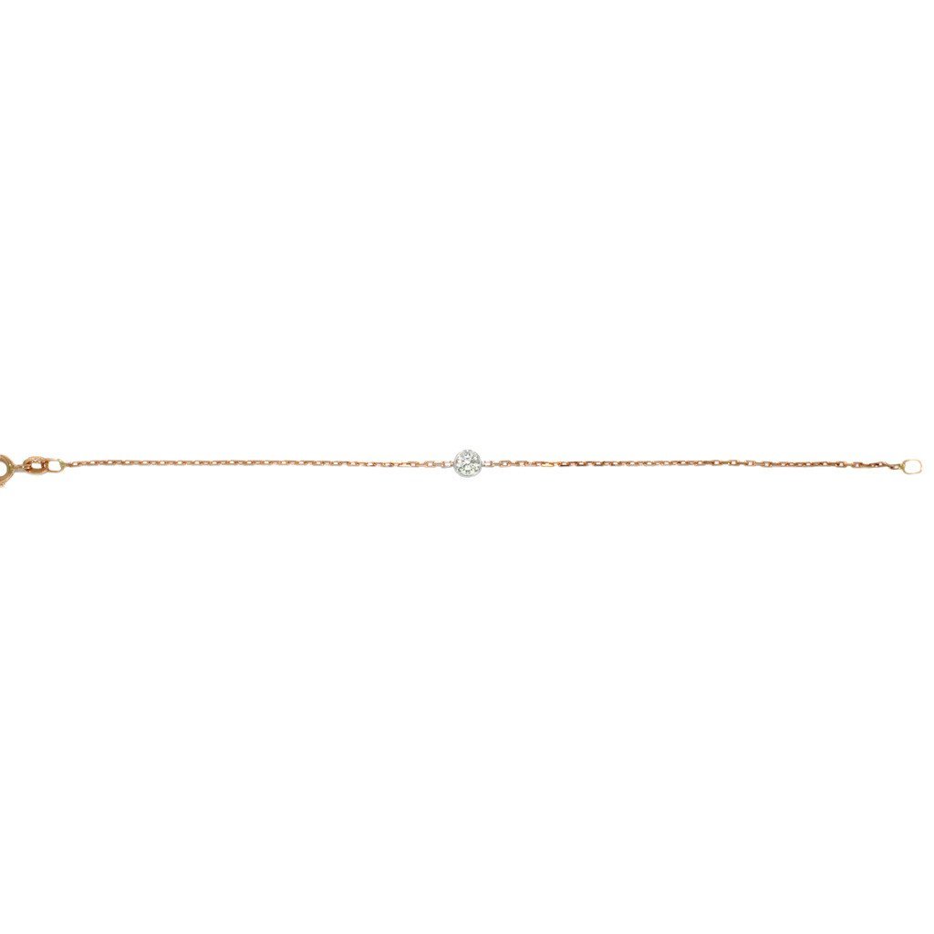 Star-Diamond-chain-bracelet-18k-rose-gold-white-gold-Lizunova-Fine-Jewels-jeweller-Sydney-NSW-Australia