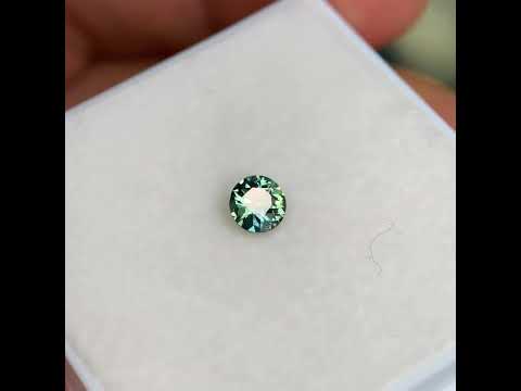 0.47ct round Australian parti sapphire for bespoke engagement ring