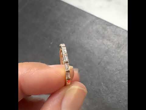 Milla - Baguette diamond wedding band - Lizunova Fine Jewels