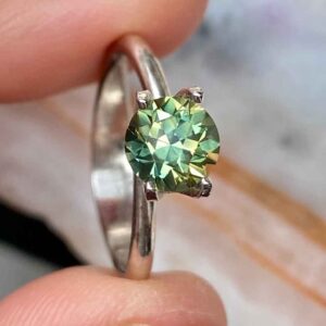 round-australian-light-green-sapphire-custom-engagement-ring-Sydney-jeweller-Lizunova-Fine-Jewels