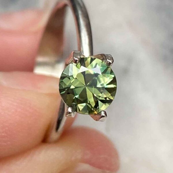 round-australian-light-green-sapphire-custom-engagement-ring-Sydney-jeweller-Lizunova-Fine-Jewels