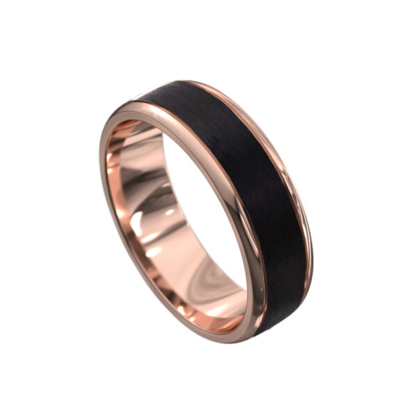 Mens-wedding-ring-rose-carbon-rose-gold-Lizunova-Fine-Jewels-Sydney-jeweller