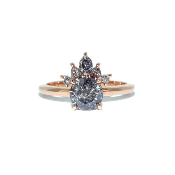 Anita-bespoke-salt-pepper-diamond-engagement-ring-rose-gold-Lizunova-Fine-Jewels-jeweller-Sydney-NSW-Australia
