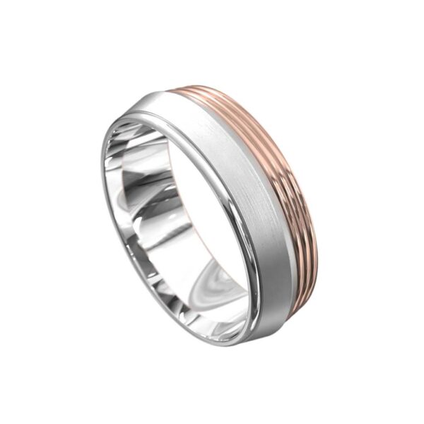 Archie-Mens-wedding-ring-white-rose-gold-Lizunova-Fine-Jewels-Sydney-jeweller-NSW-Australia