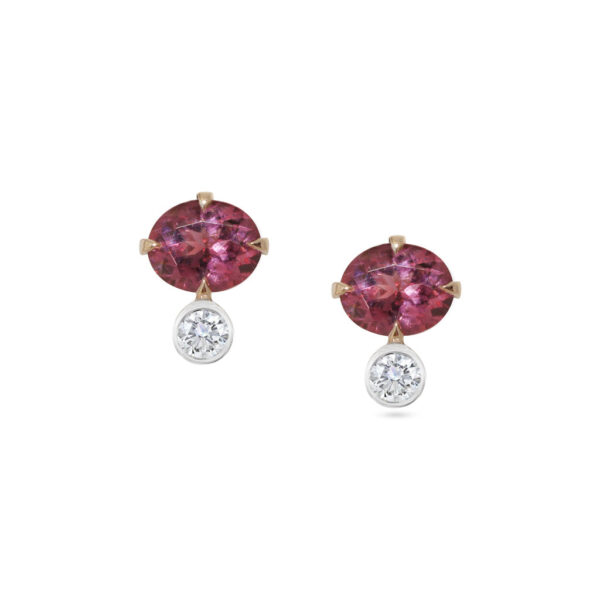 Bellerose-pink-spinel-diamond-stud-earrings-1-Lizunova-Fine-Jewels-jeweller-Sydney-NSW-Australia