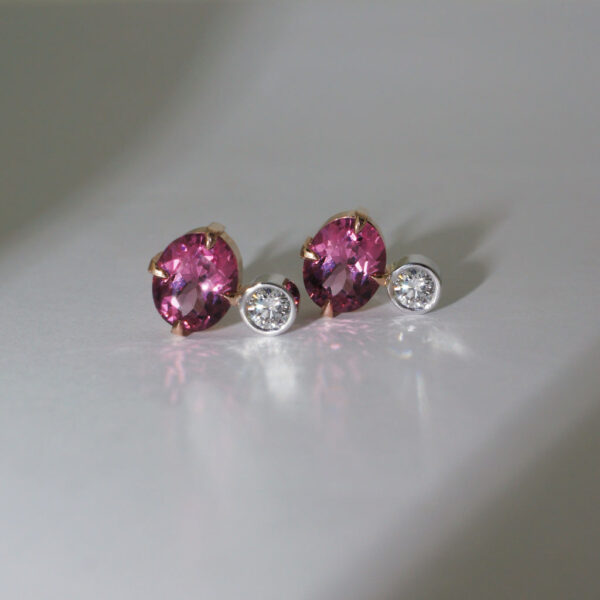 Bellerose-pink-spinel-diamond-stud-earrings-2-Lizunova-Fine-Jewels-jeweller-Sydney-NSW-Australia