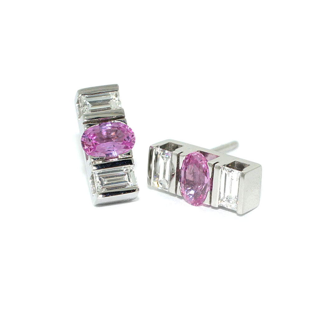 Chelsea-bespoke-diamond-pink-sapphire-earrings-Lizunova-Fine-Jewels-Sydney-jeweller-NSW-Australia