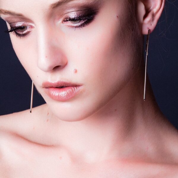 Line-long-minimalist-rose-gold-drop-Earrings-contemporary-Lizunova-Fine-Jewels-Sydney-NSW-Australia