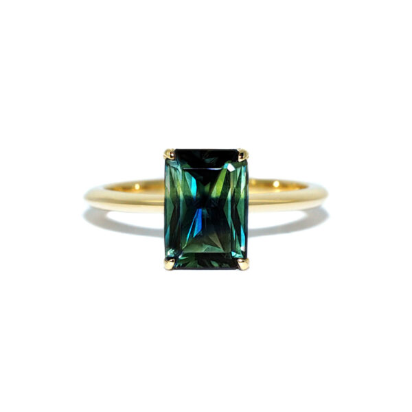 Lucia-bespoke-custom-made-engagement-ring-emerald-cut-parti-sapphire-1-Lizunova-Fine-Jewels-Sydney-NSW-Australia