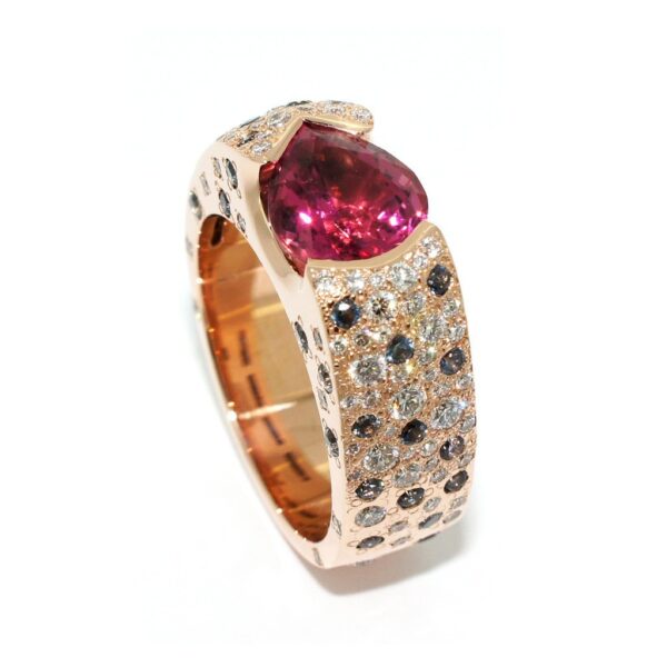 Orchid-rose-gold-pink-tourmaline-diamond-ring-Lizunova-Fine-Jewels-jeweller-Sydney-NSW-Australia