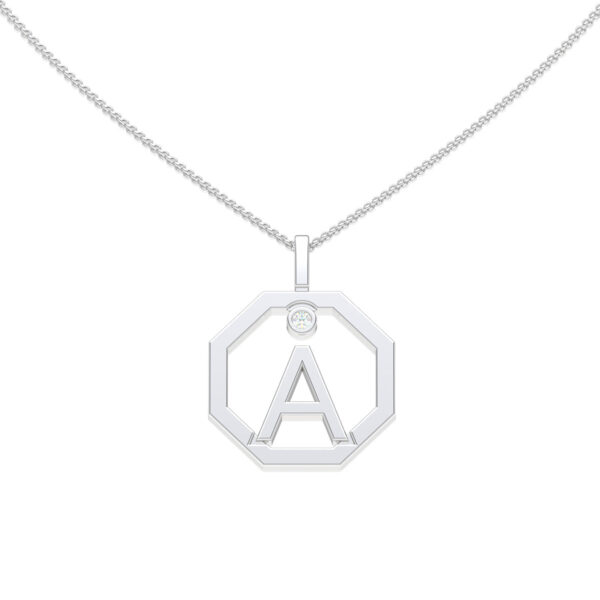 Personalised-Initial-A-diamond-white-gold-pendant-Lizunova-Fine-Jewels-Sydney-NSW-Australia