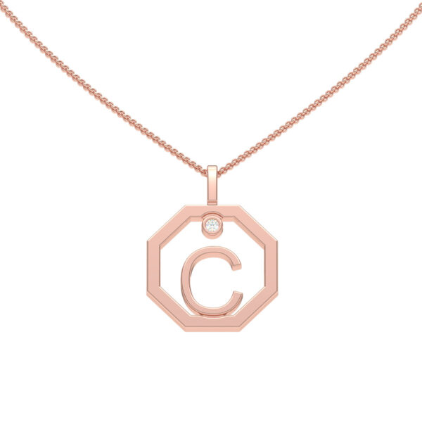 Personalised-Initial-C-diamond-rose-gold-pendant-Lizunova-Fine-Jewels-Sydney-NSW-Australia