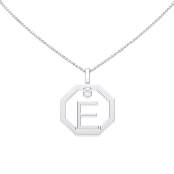 Personalised-Initial-E-diamond-white-gold-pendant-Lizunova-Fine-Jewels-Sydney-NSW-Australia