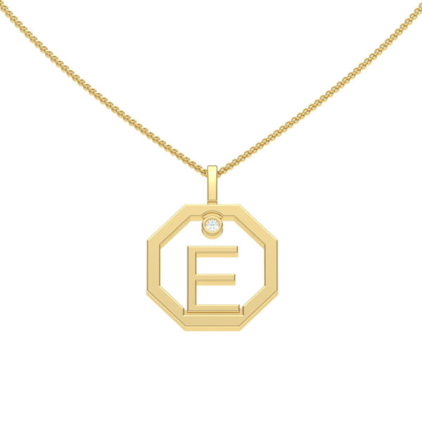 Personalised-Initial-E-diamond-yellow-gold-pendant-Lizunova-Fine-Jewels-Sydney-NSW-Australia