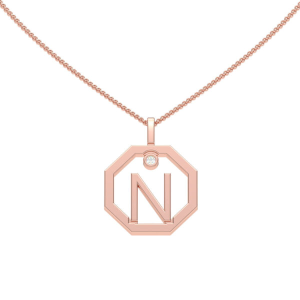 Personalised-Initial-N-diamond-rose-gold-pendant-Lizunova-Fine-Jewels-Sydney-NSW-Australia