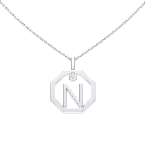 Personalised-Initial-N-diamond-white-gold-pendant-Lizunova-Fine-Jewels-Sydney-NSW-Australia